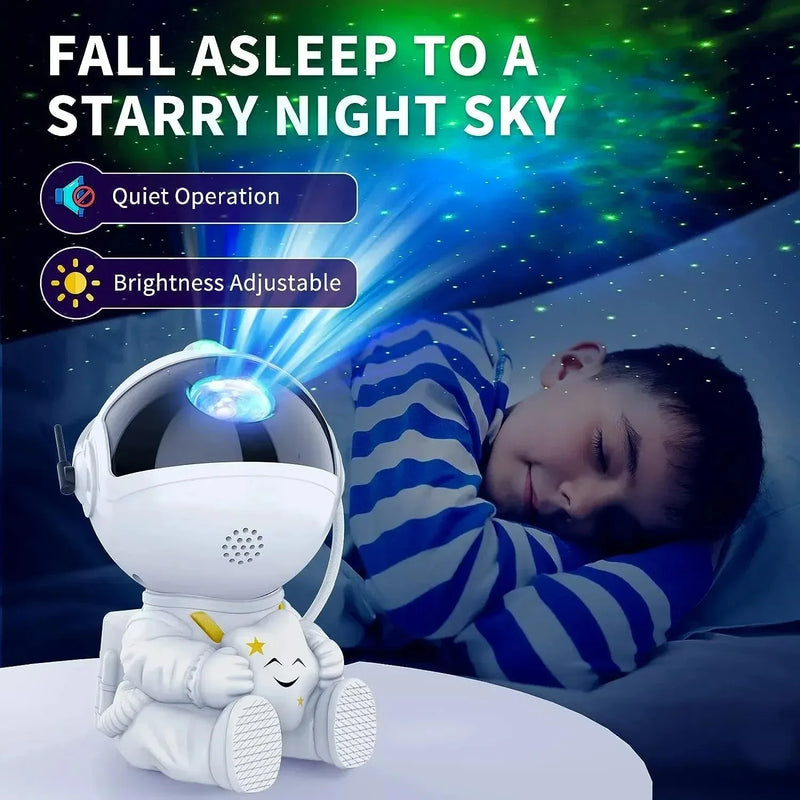 Super Robô Galaxy e Star Astronaut Projetor, LED Night Light