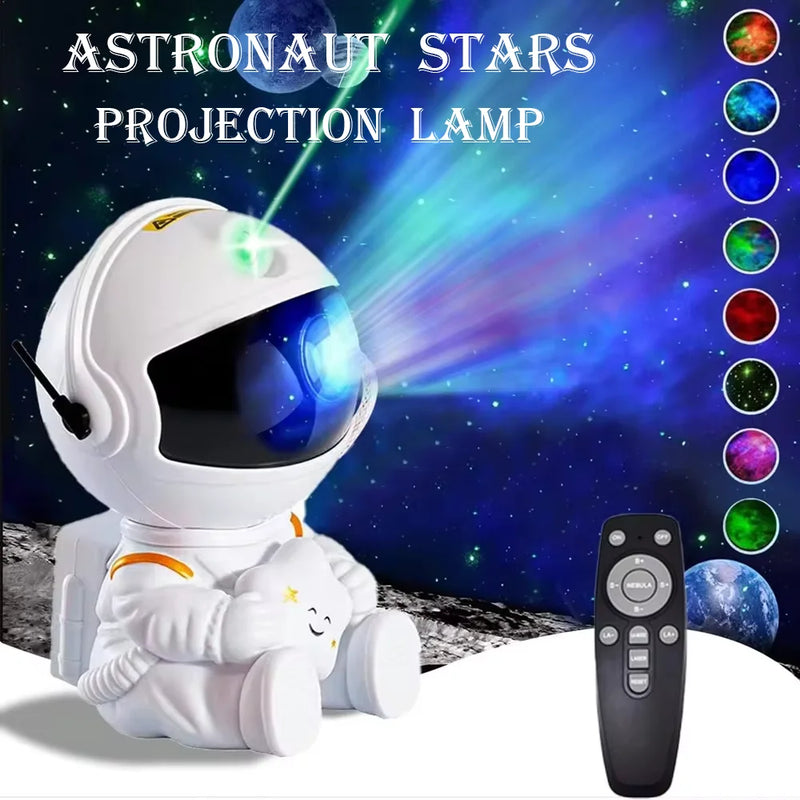 Super Robô Galaxy e Star Astronaut Projetor, LED Night Light