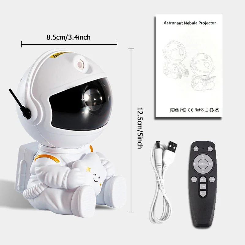 Super Robô Galaxy e Star Astronaut Projetor, LED Night Light